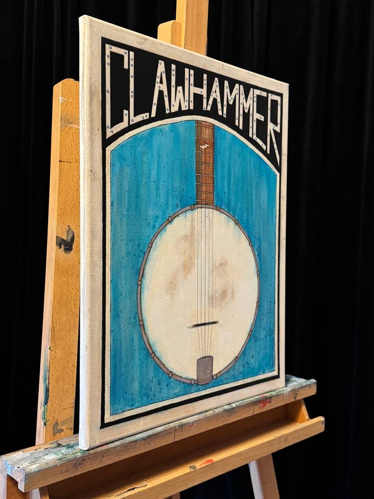 Original Art Deco Music Painting by Stephanie Belinda Quinn