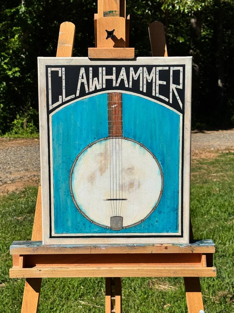 Original Art Deco Music Painting by Stephanie Belinda Quinn