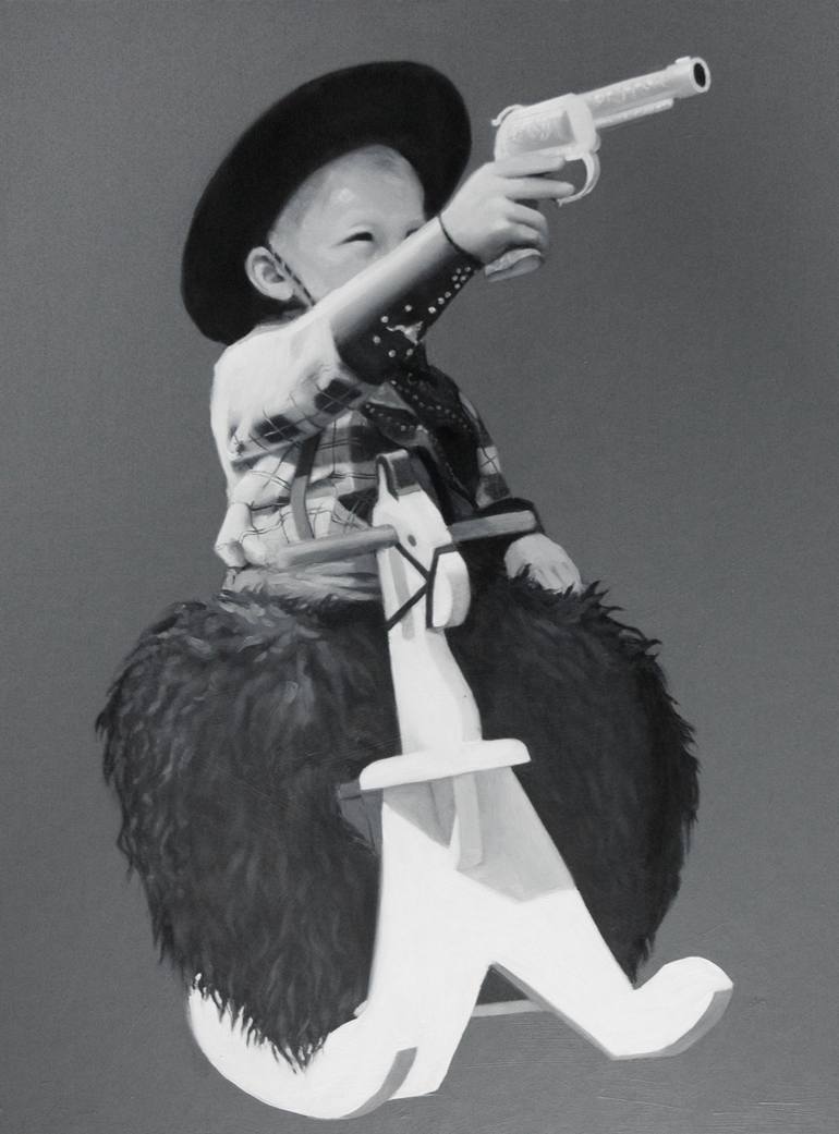 Remington Painting by Shelley Monahan Saatchi Art