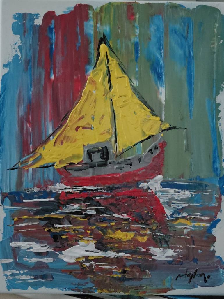 Original Abstract Painting by Murat Tayfun Basaran | Abstract Expressionism Art on Canvas | The Path of Colors