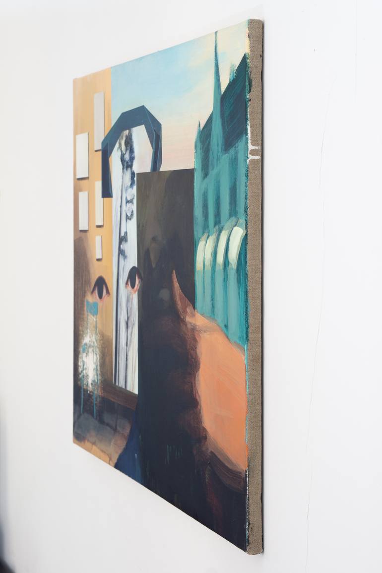 Original Contemporary Architecture Painting by Giovana Tows