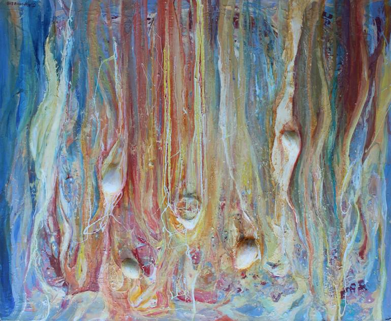 Original Abstract Expressionism Abstract Painting by Igor Marchenko
