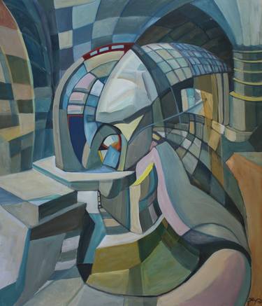 Print of Cubism Architecture Paintings by Igor Marchenko