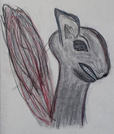 Original Abstract Expressionism Animal Drawings by Robert Hutt