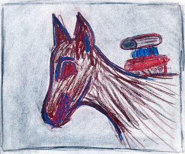 Original Abstract Expressionism Animal Drawings by Robert Hutt