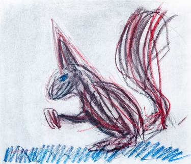 Print of Abstract Expressionism Animal Drawings by Robert Hutt