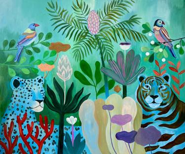 Saatchi Art Artist Martyna Zoltaszek; Paintings, “Emerald Jungle” #art