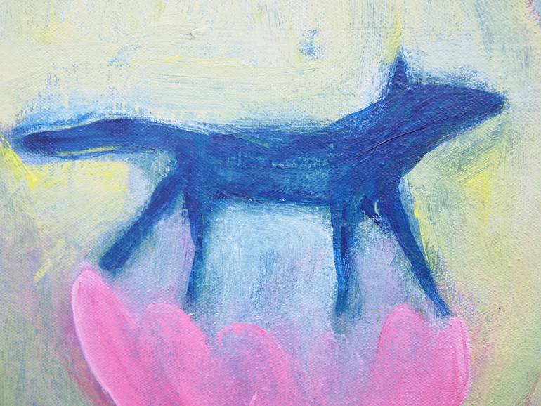 Original Expressionism Animal Painting by Colleen Shaw