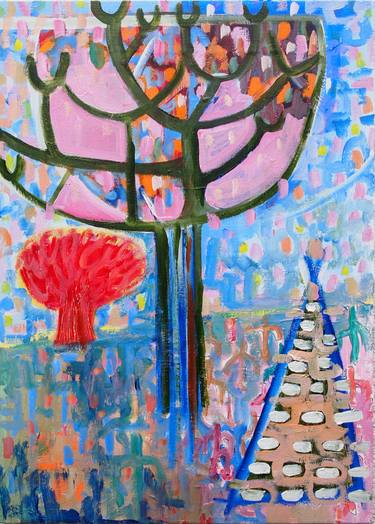 Original Expressionism Garden Paintings by Colleen Shaw