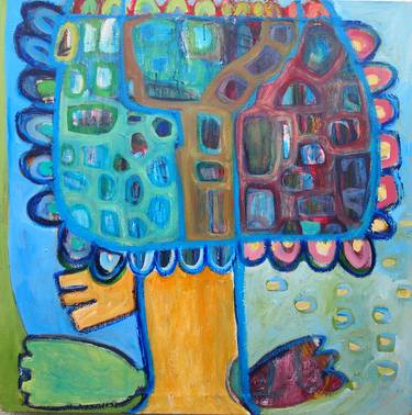 Original Expressionism Tree Paintings by Colleen Shaw