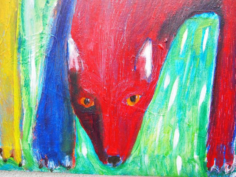 Original Expressionism Animal Painting by Colleen Shaw