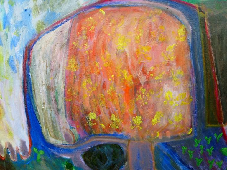 Original Expressionism Animal Painting by Colleen Shaw