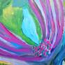 Detail of a bird and flower