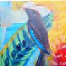 Detail dark blue bird