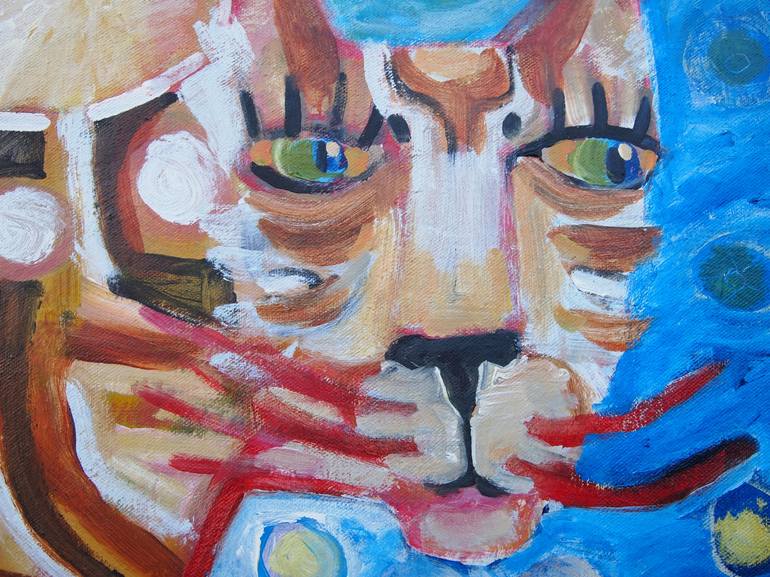 Original Expressionism Animal Painting by Colleen Shaw