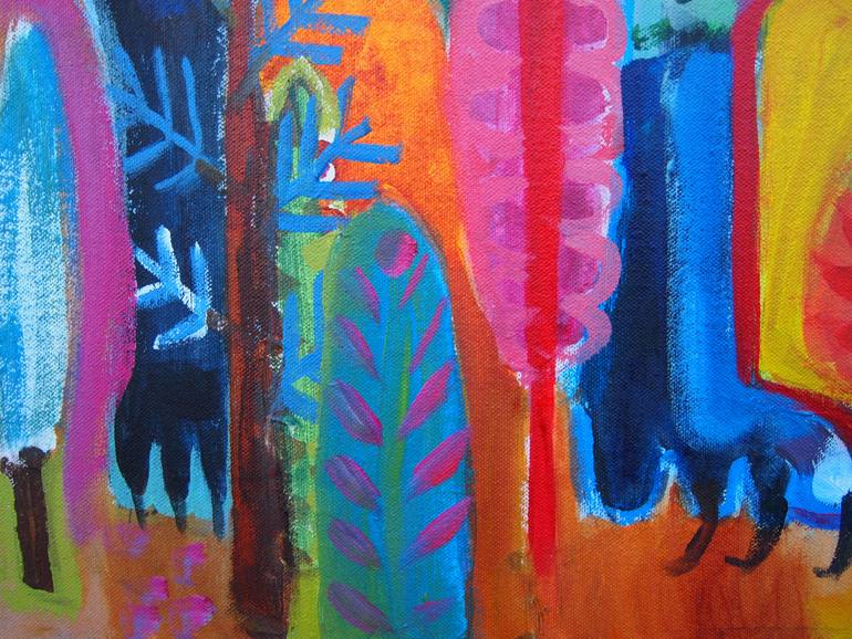 Original Expressionism Animal Painting by Colleen Shaw
