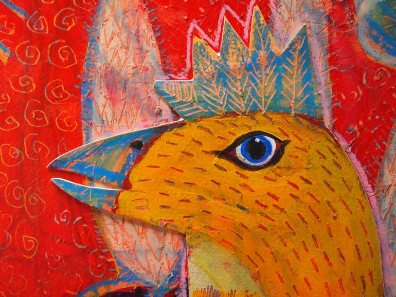 Original Expressionism Animal Painting by Colleen Shaw