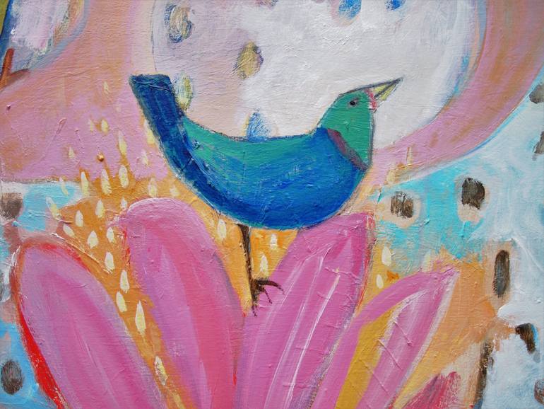 Original Expressionism Animal Painting by Colleen Shaw