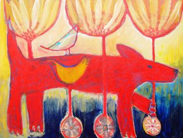 Original Expressionism Animal Paintings by Colleen Shaw