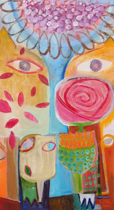 Original Expressionism Garden Paintings by Colleen Shaw