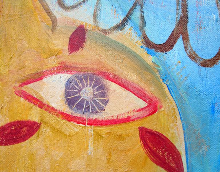 Original Expressionism Garden Painting by Colleen Shaw