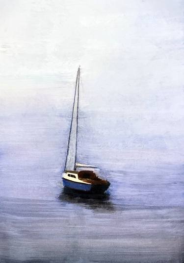 Original Figurative Boat Paintings by Sinisa Alujevic