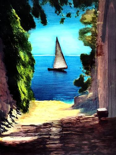 Original Fine Art Seascape Paintings by Sinisa Alujevic