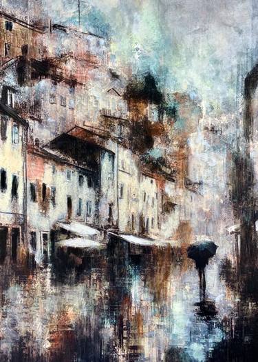 Original Impressionism Landscape Painting by Sinisa Alujevic