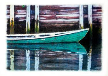 Original Fine Art Boat Paintings by Sinisa Alujevic