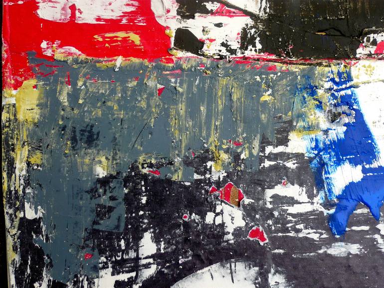 Original Pop Art Abstract Collage by Sinisa Alujevic