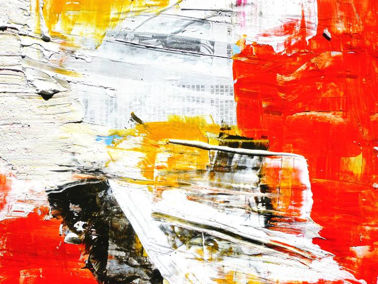 Original Modernism Abstract Collage by Sinisa Alujevic