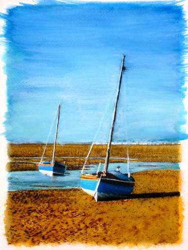 Print of Modern Boat Paintings by Sinisa Alujevic
