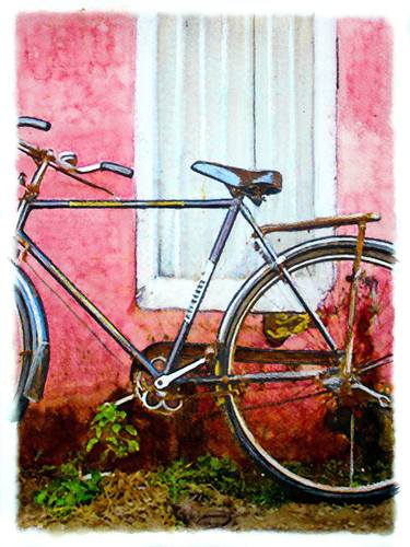 Original Bicycle Paintings by Sinisa Alujevic
