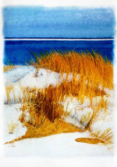 Print of Fine Art Beach Paintings by Sinisa Alujevic