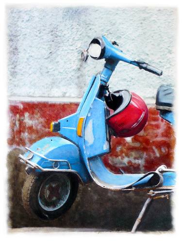 Blue Vespa thumb