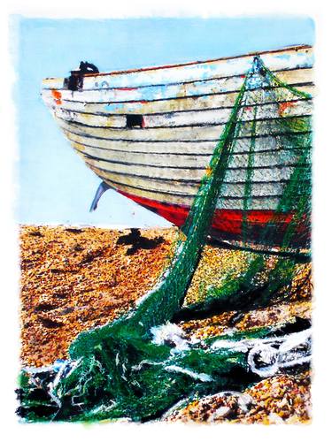 Print of Boat Paintings by Sinisa Alujevic