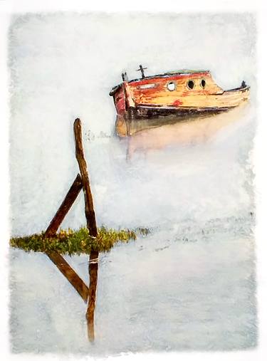 Print of Boat Paintings by Sinisa Alujevic
