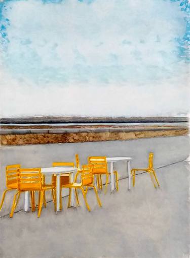 Print of Fine Art Beach Paintings by Sinisa Alujevic