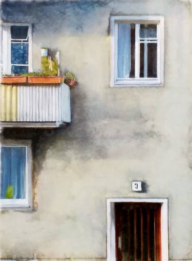Print of Architecture Paintings by Sinisa Alujevic