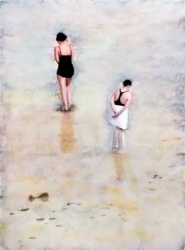 Original Fine Art Beach Paintings by Sinisa Alujevic