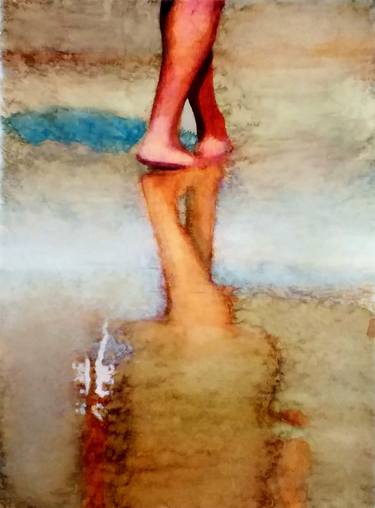 Print of Fine Art Beach Paintings by Sinisa Alujevic
