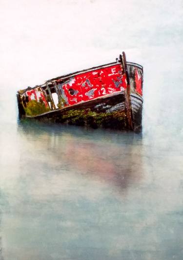 Print of Fine Art Boat Paintings by Sinisa Alujevic