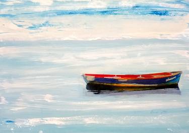 Original Fine Art Boat Paintings by Sinisa Alujevic