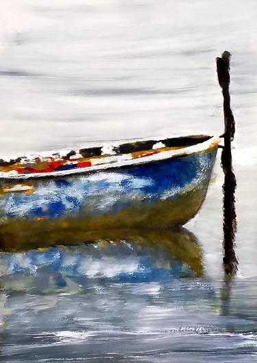 Original Boat Paintings by Sinisa Alujevic