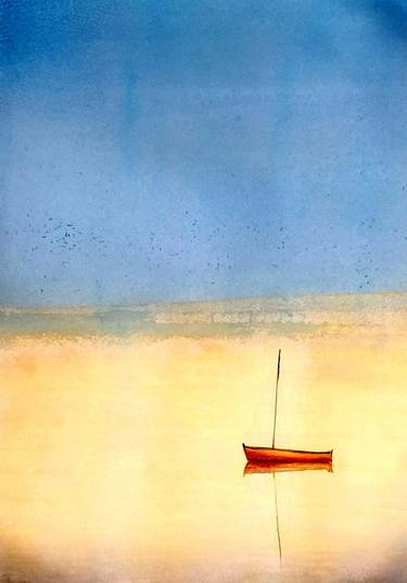 Original Fine Art Boat Paintings by Sinisa Alujevic