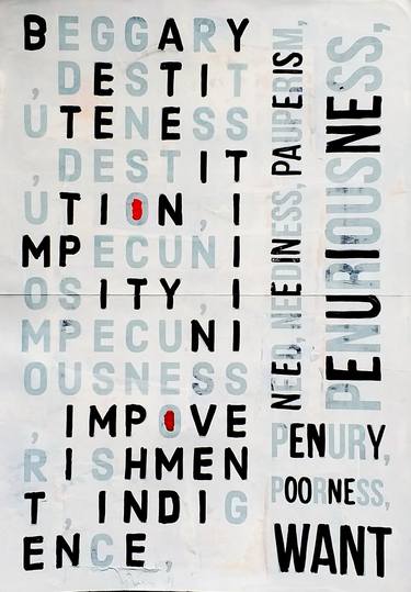 Original Typography Paintings by Sinisa Alujevic