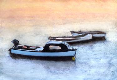 Original Fine Art Boat Paintings by Sinisa Alujevic