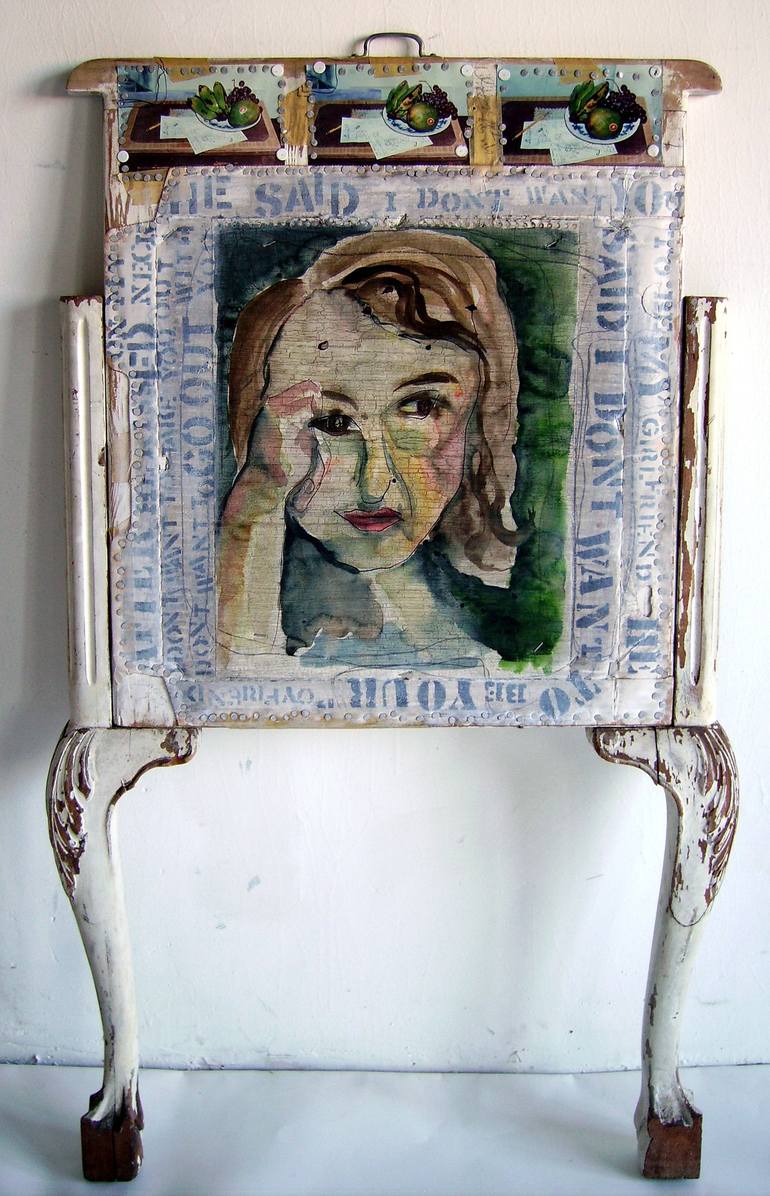 Original Portraiture Love Sculpture by Deborah Baca