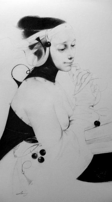 Original Figurative Portrait Drawings by Olga Akasi