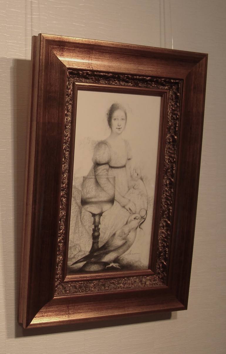 Original Figurative People Drawing by Olga Akasi